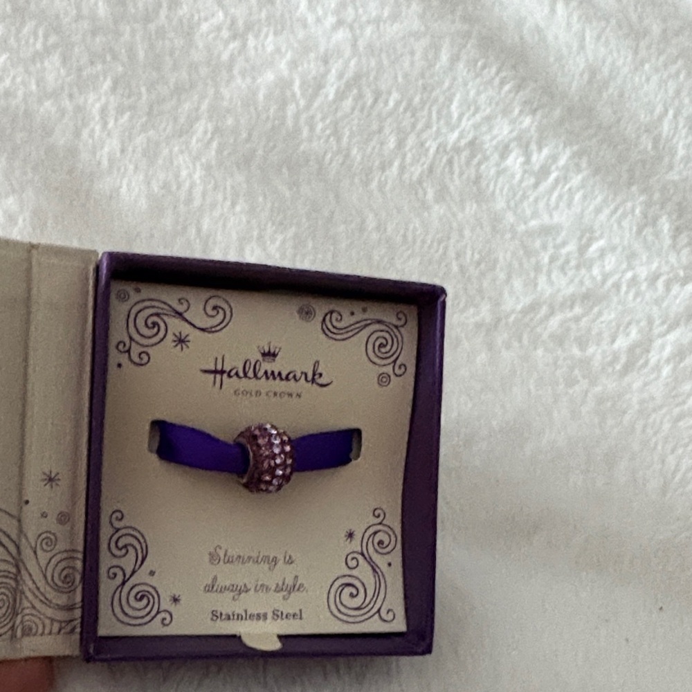 Hallmark Purple Ombre Crystal Charm